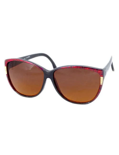 SIMONE Red Cat-Eye Sunglasses