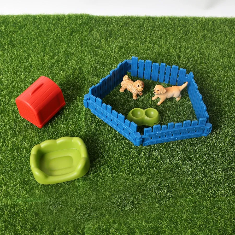 Simulation Hand-painted animal protototype Set Hen Poultry,Rabbit,Dog Farm Model Figurine Miniature Educational Kids Toys