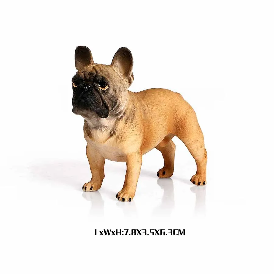 Simulation Plastic Retriever,Bull Terrier,Collie,Saint Bernard Dog Family Animals Model Figure Collectible Toys Dog For kids