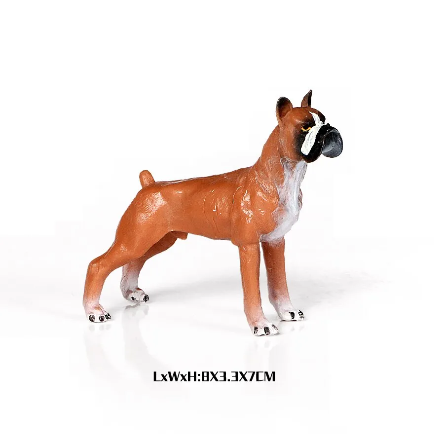 Simulation Plastic Retriever,Bull Terrier,Collie,Saint Bernard Dog Family Animals Model Figure Collectible Toys Dog For kids
