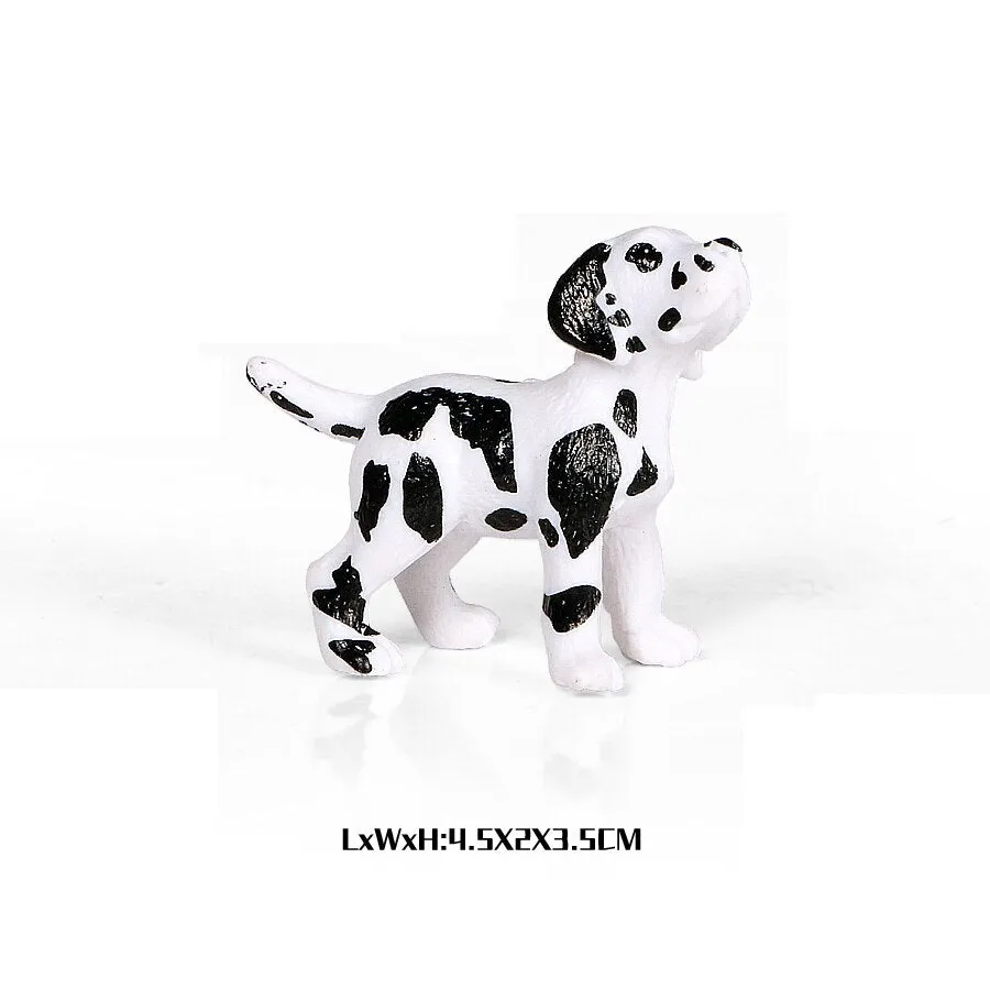 Simulation Plastic Retriever,Bull Terrier,Collie,Saint Bernard Dog Family Animals Model Figure Collectible Toys Dog For kids