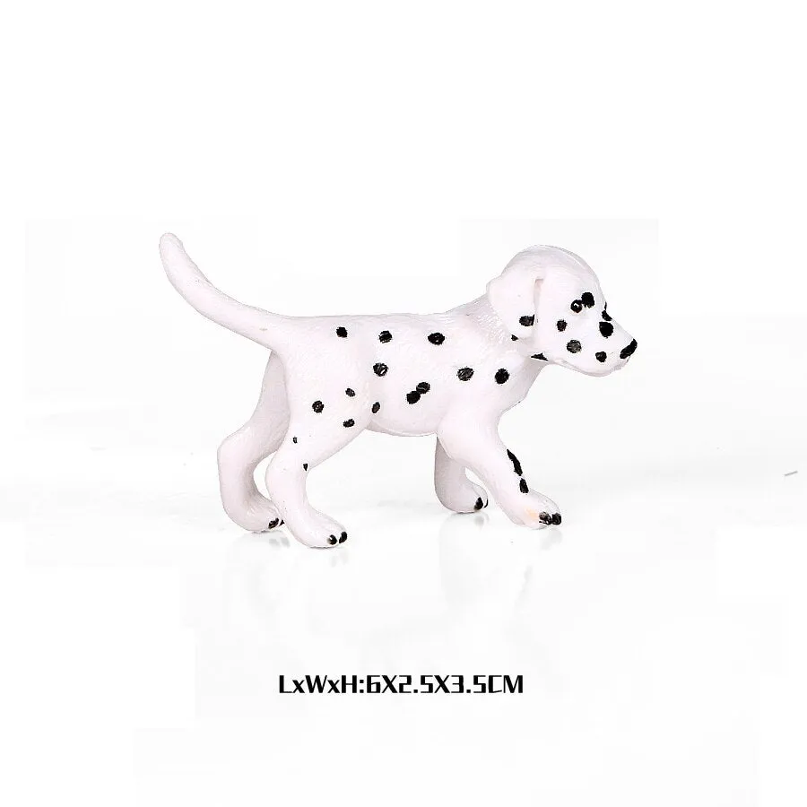 Simulation Plastic Retriever,Bull Terrier,Collie,Saint Bernard Dog Family Animals Model Figure Collectible Toys Dog For kids
