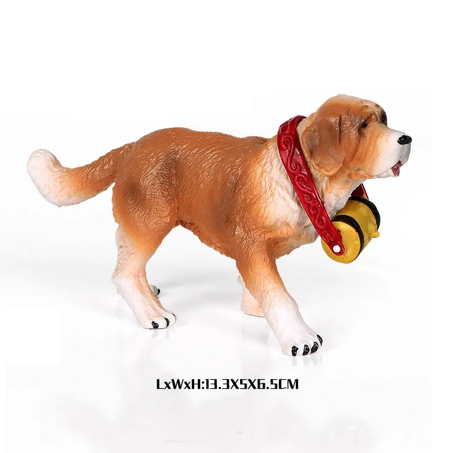 Simulation Plastic Retriever,Bull Terrier,Collie,Saint Bernard Dog Family Animals Model Figure Collectible Toys Dog For kids