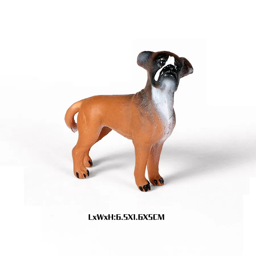 Simulation Plastic Retriever,Bull Terrier,Collie,Saint Bernard Dog Family Animals Model Figure Collectible Toys Dog For kids