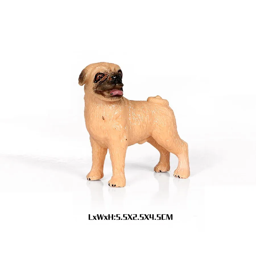 Simulation Plastic Retriever,Bull Terrier,Collie,Saint Bernard Dog Family Animals Model Figure Collectible Toys Dog For kids