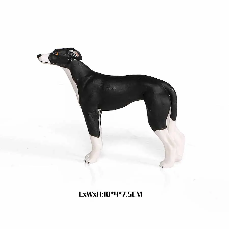 Simulation Plastic Retriever,Bull Terrier,Collie,Saint Bernard Dog Family Animals Model Figure Collectible Toys Dog For kids