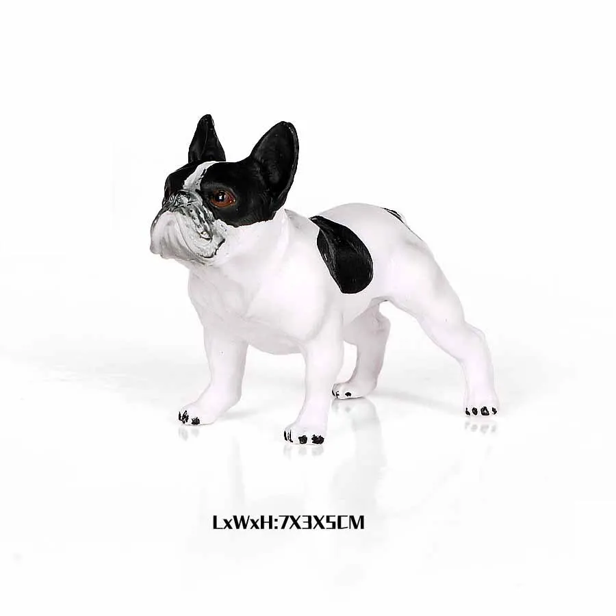 Simulation Plastic Retriever,Bull Terrier,Collie,Saint Bernard Dog Family Animals Model Figure Collectible Toys Dog For kids