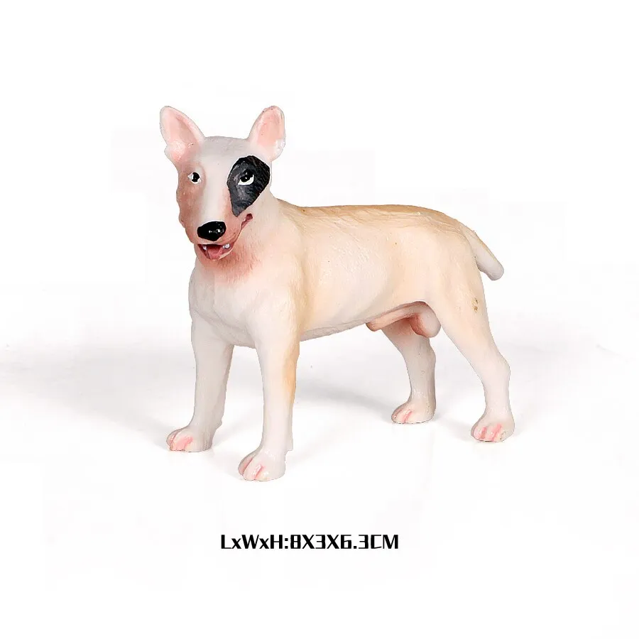 Simulation Plastic Retriever,Bull Terrier,Collie,Saint Bernard Dog Family Animals Model Figure Collectible Toys Dog For kids