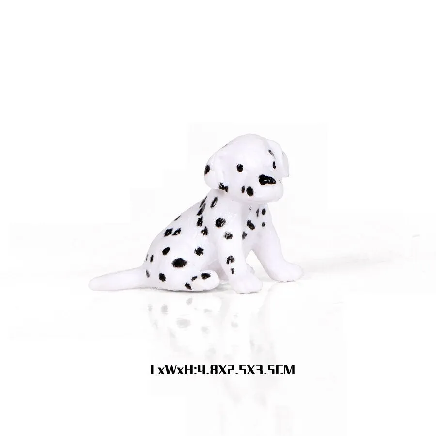 Simulation Plastic Retriever,Bull Terrier,Collie,Saint Bernard Dog Family Animals Model Figure Collectible Toys Dog For kids