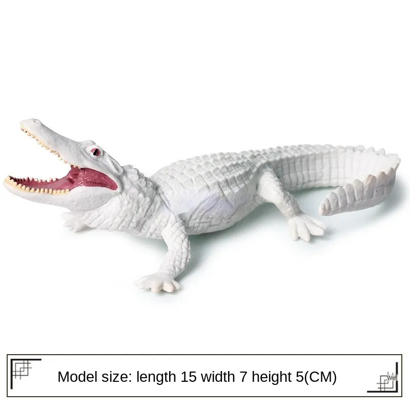 Simulation Wild Crocodile Figure Collectible Toys Crocodile Wild Animal Action Figures Kids Animal Soft Rubber Toys