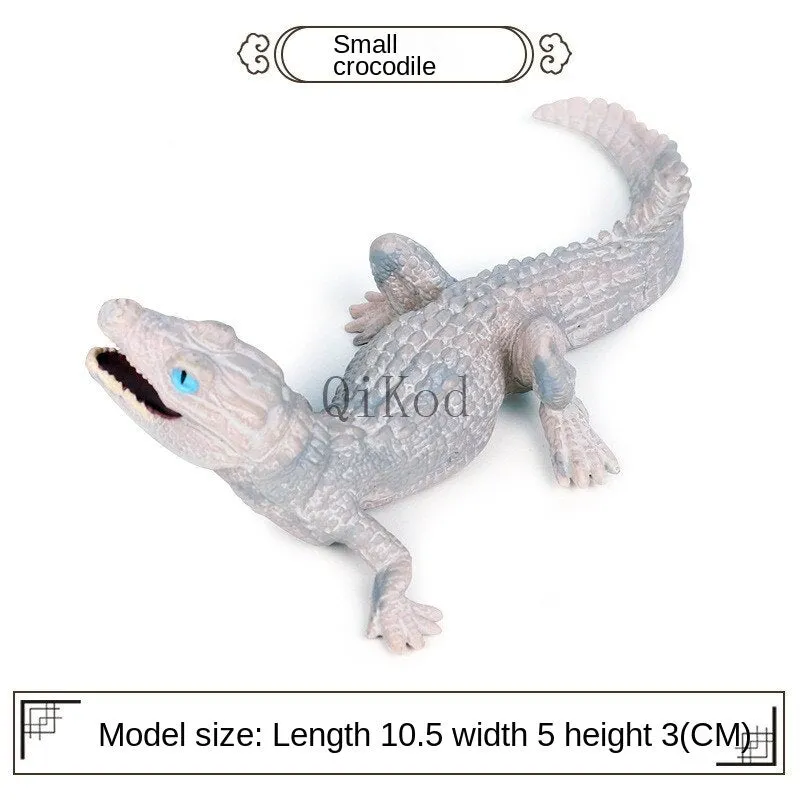 Simulation Wild Crocodile Figure Collectible Toys Crocodile Wild Animal Action Figures Kids Animal Soft Rubber Toys