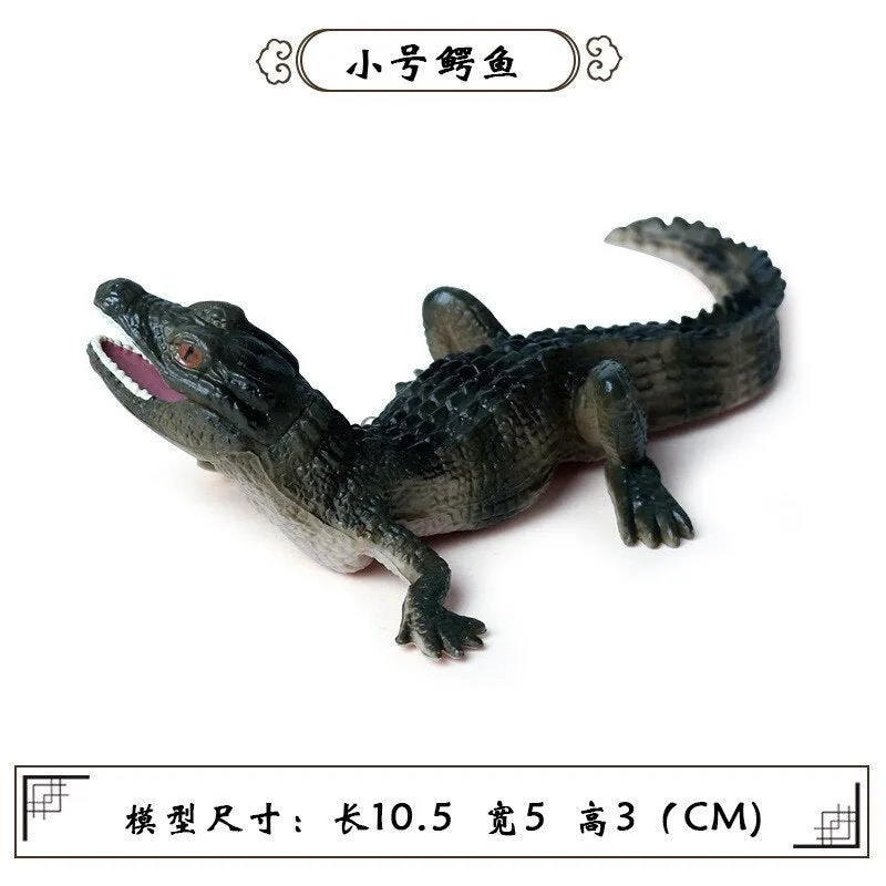 Simulation Wild Crocodile Figure Collectible Toys Crocodile Wild Animal Action Figures Kids Animal Soft Rubber Toys
