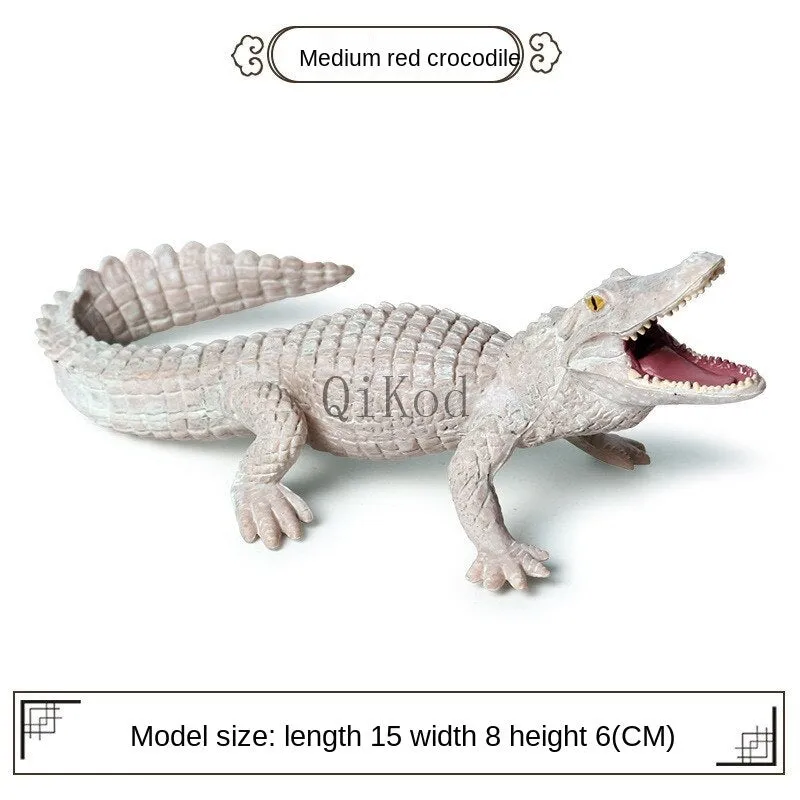 Simulation Wild Crocodile Figure Collectible Toys Crocodile Wild Animal Action Figures Kids Animal Soft Rubber Toys