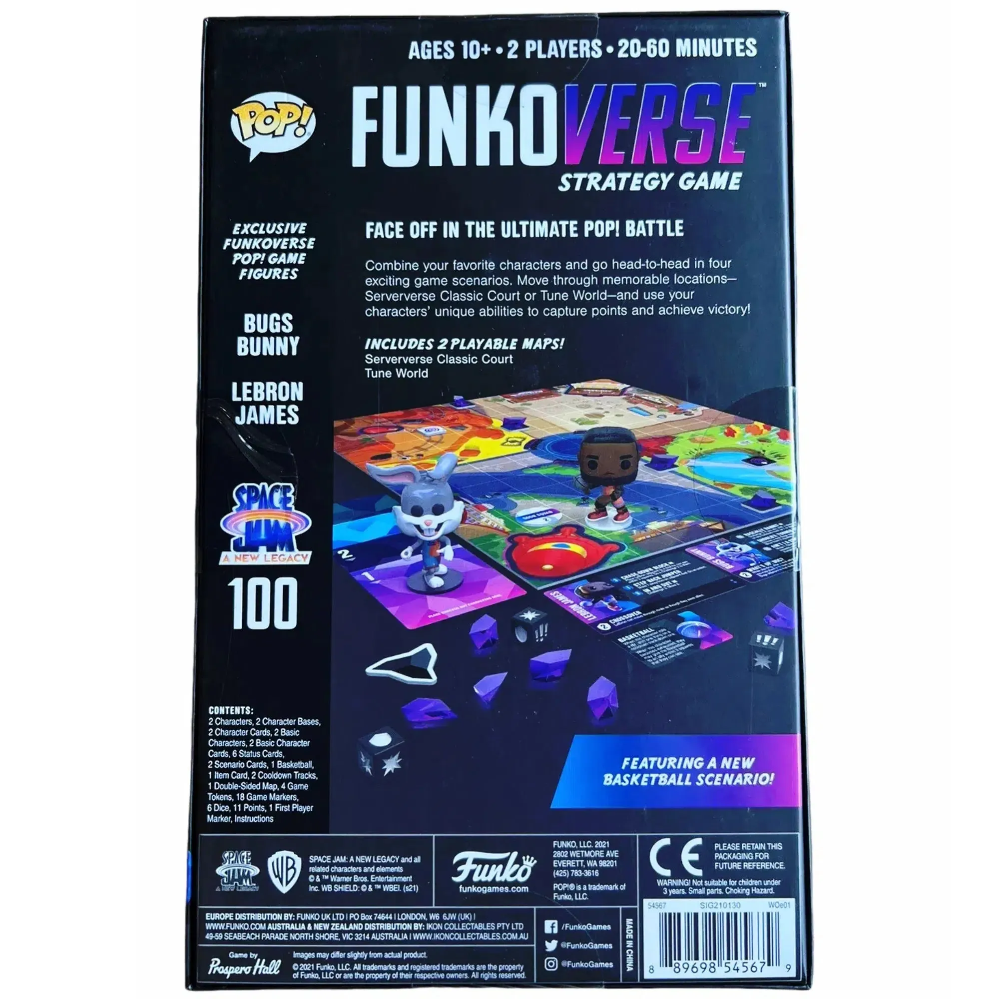Space Jam: A New Legacy - Funkoverse 100 Stratgey Board Game - Funko Games - POP! Series