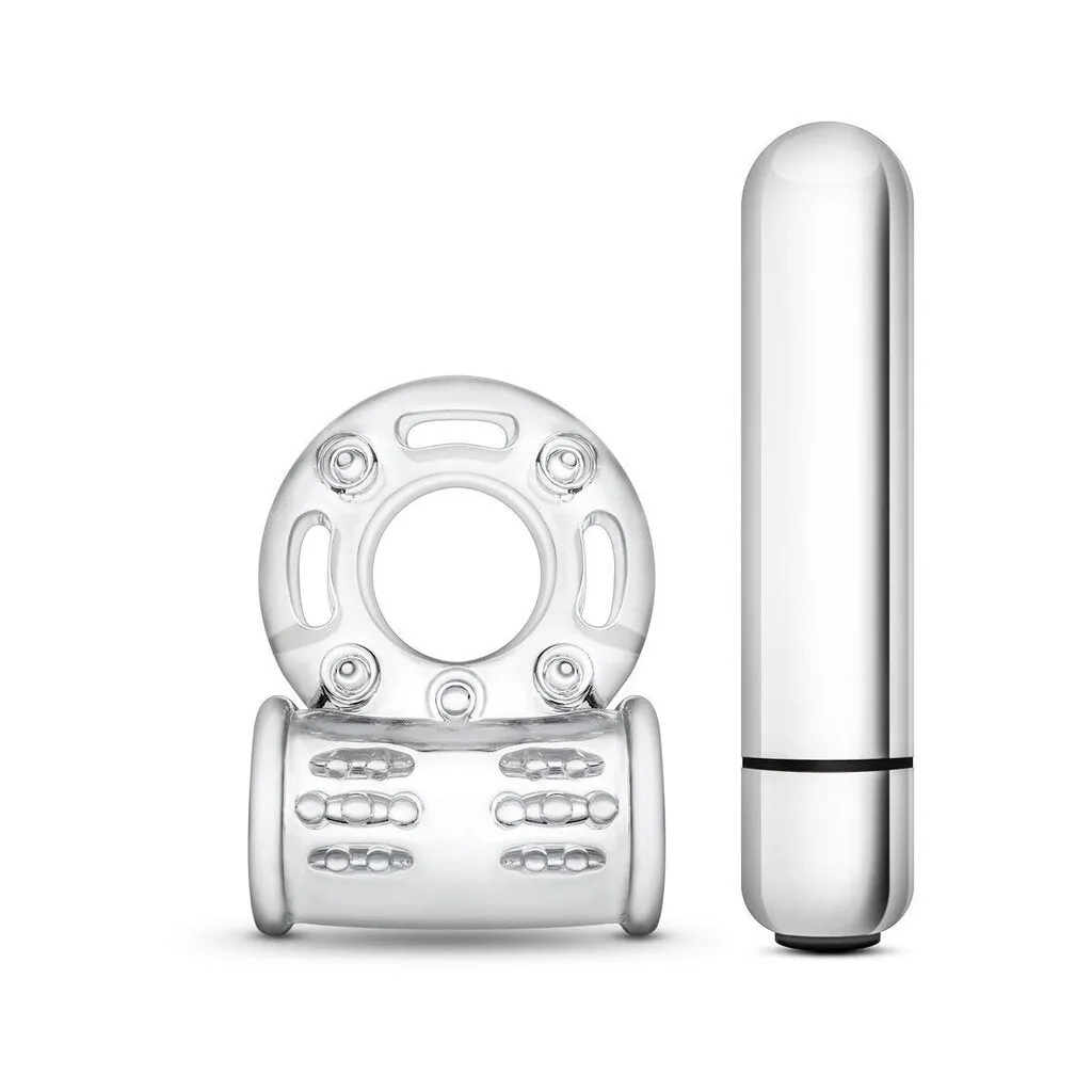 Stay Hard - 10 Function Vibrating Mega Bull Ring - Clear