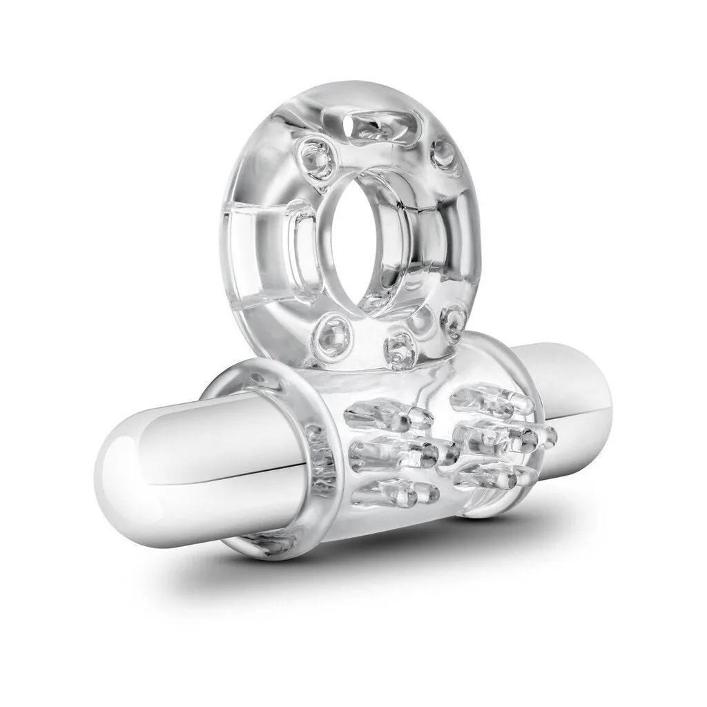 Stay Hard - 10 Function Vibrating Mega Bull Ring - Clear