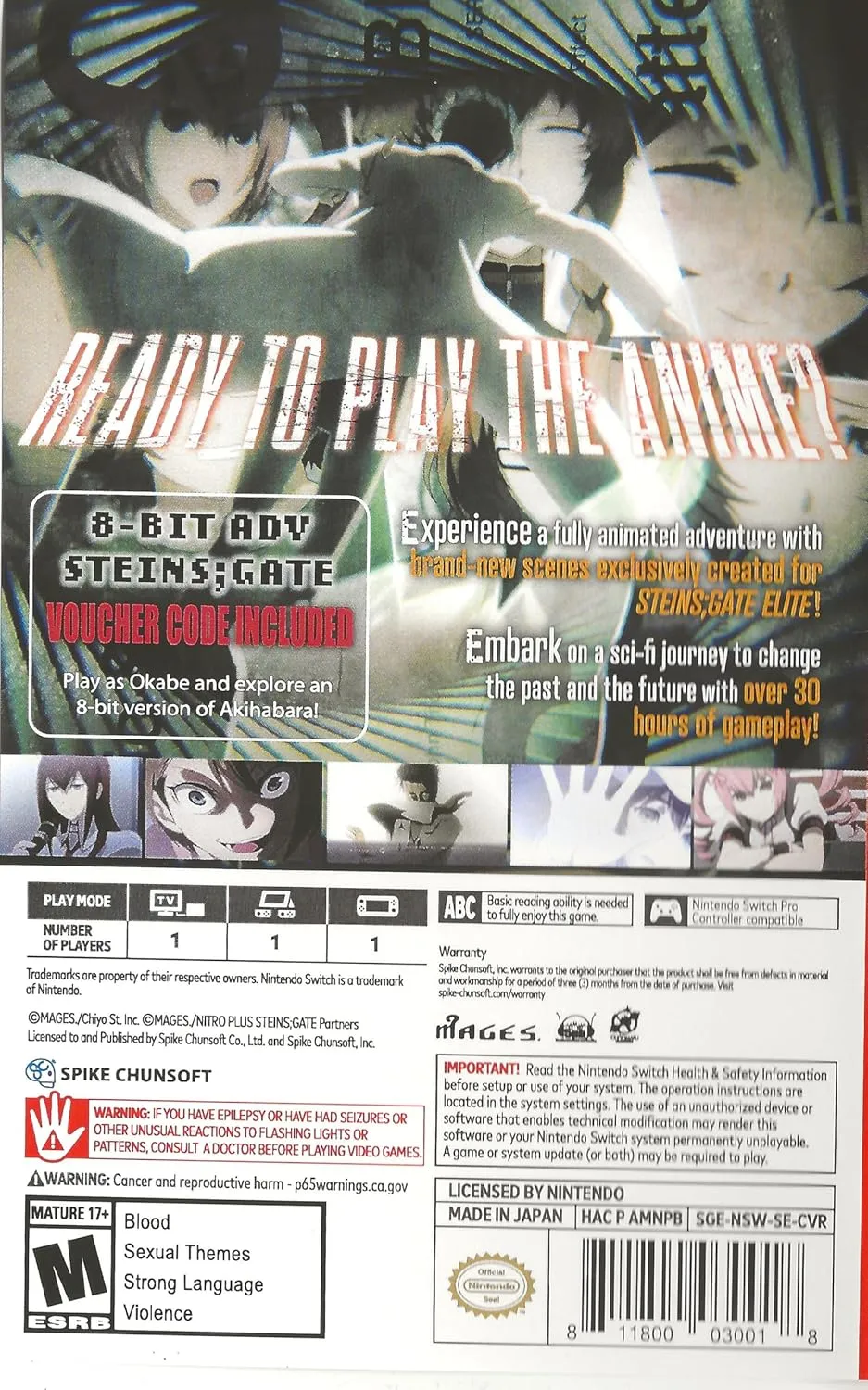 STEINS;GATE ELITE - Nintendo Switch
