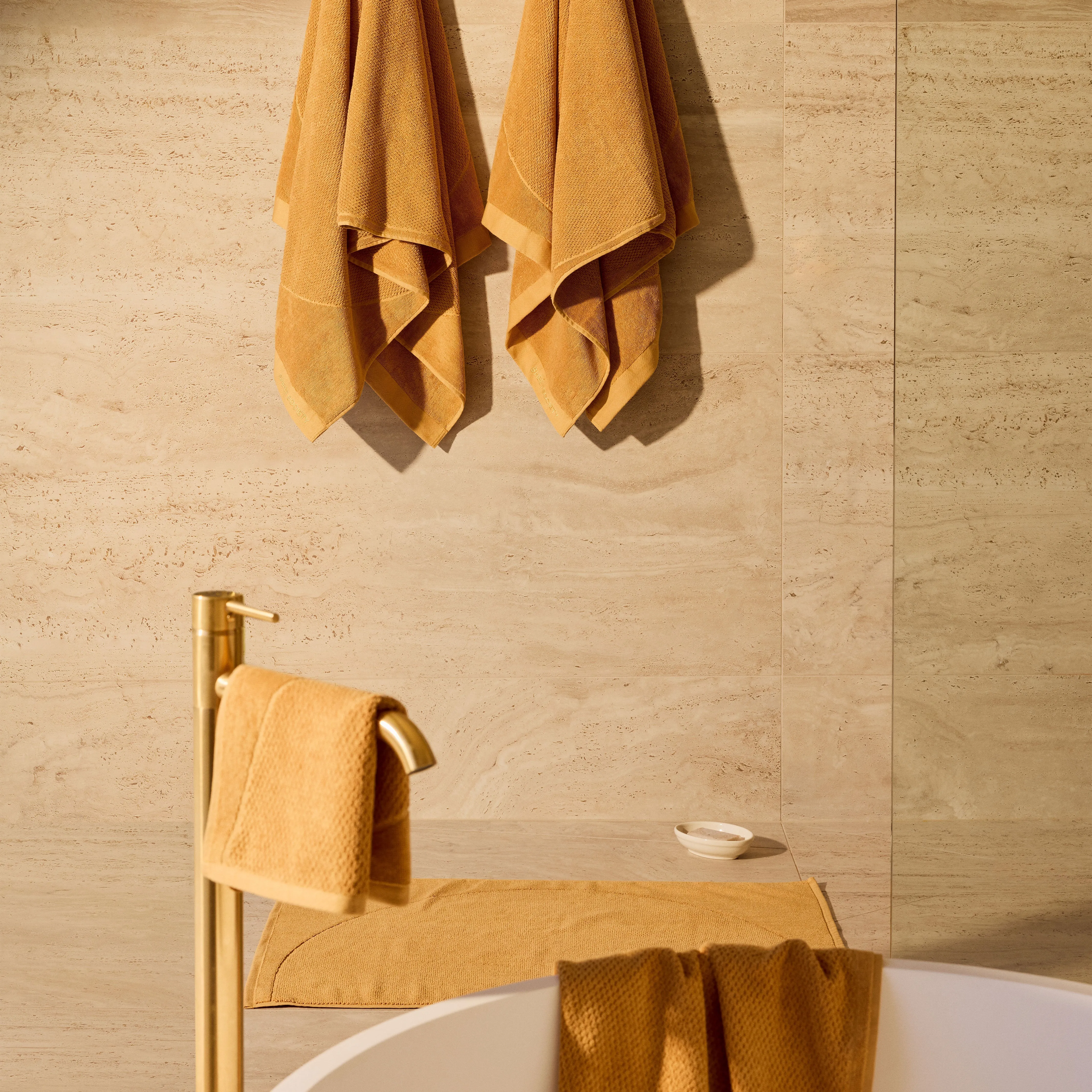 Tommy Cotton - Mustard Bath Mat