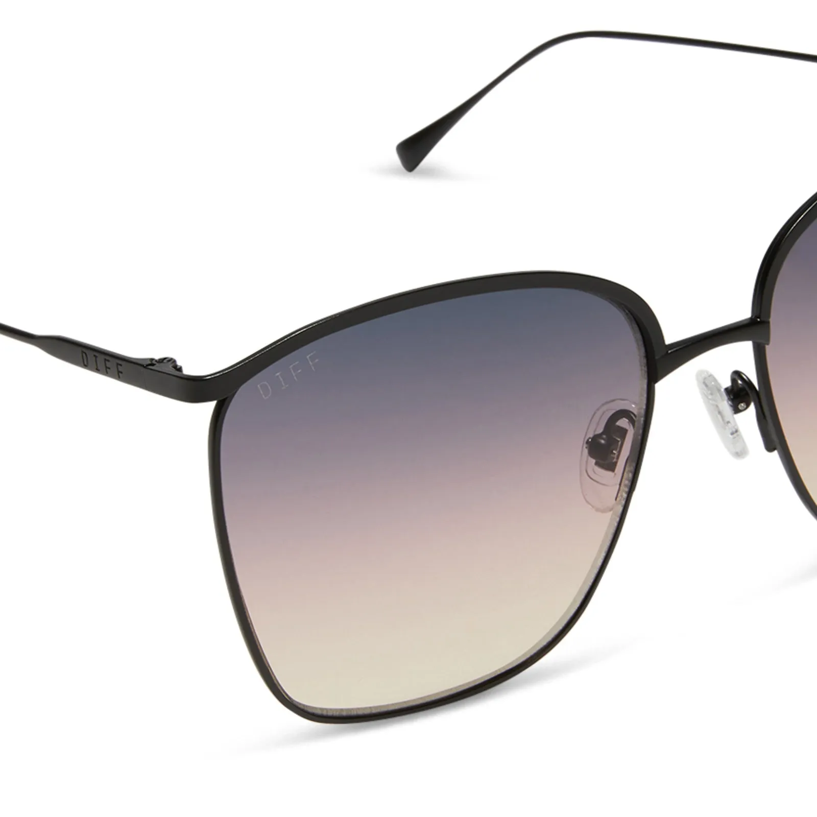 VITTORIA - BRUSHED BLACK   TWILIGHT GRADIENT SUNGLASSES