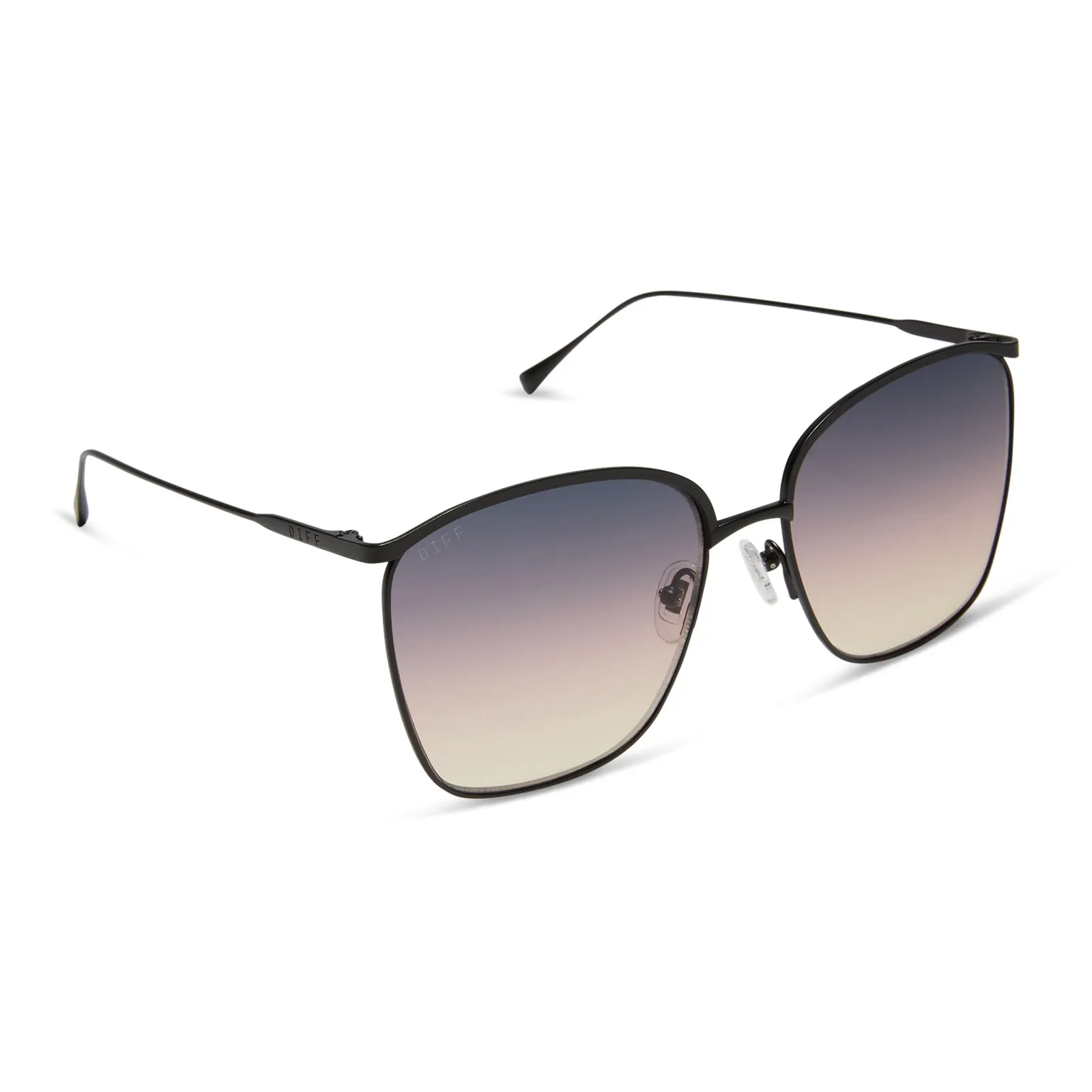 VITTORIA - BRUSHED BLACK   TWILIGHT GRADIENT SUNGLASSES