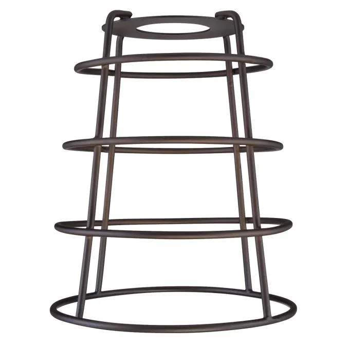 Westinghouse 8503800 Oil Rubbed Bronze Finish Cage Shade with Open Bottom