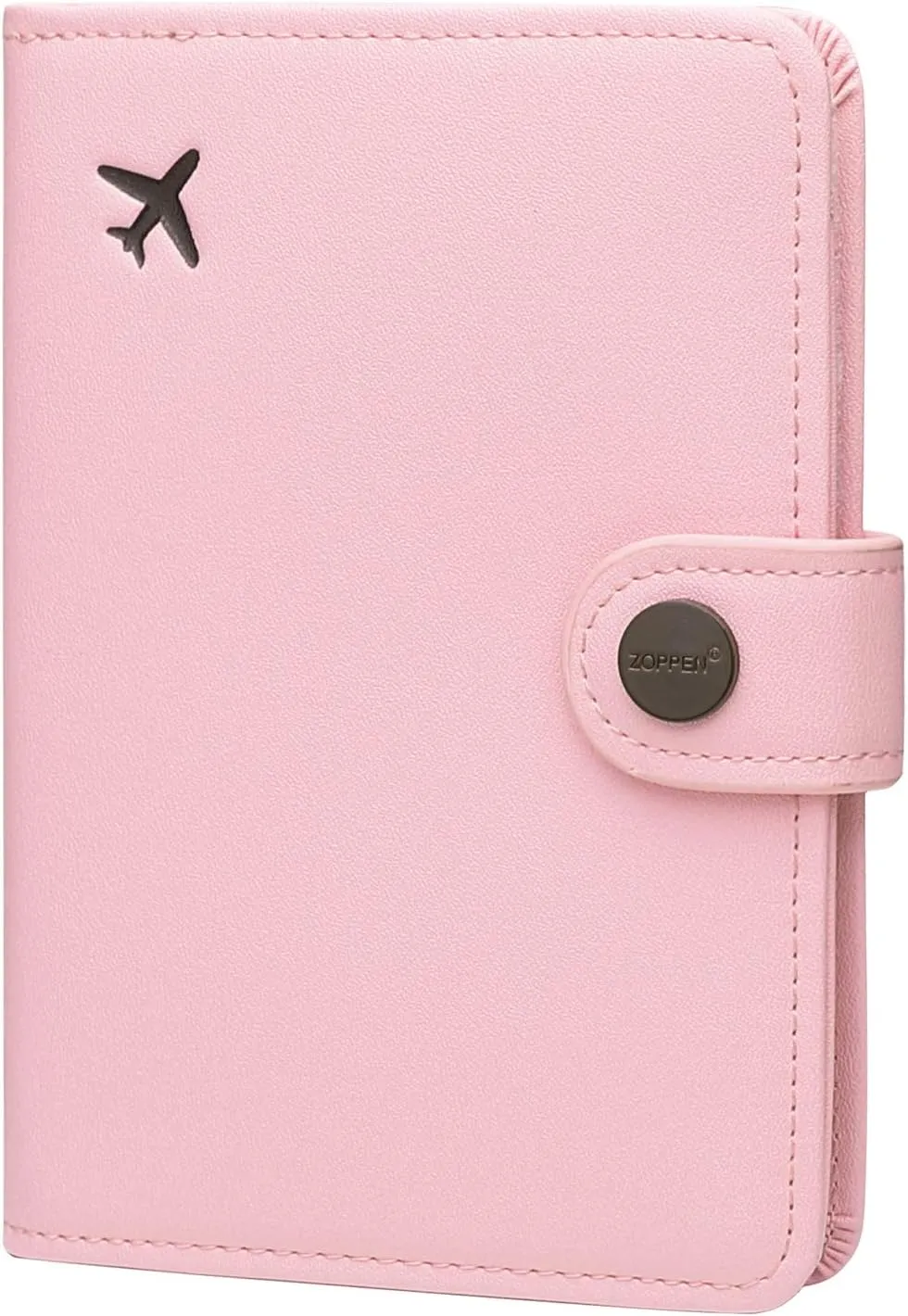 ZOPPEN Passport Holder Women, Passport Cover Travel Wallet Rfid Blocking Passport Wallet Cover Case Travel Essentials Document Organizer, Pink
